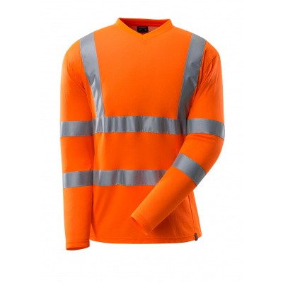 T-shirt, V-hals, lange mouwen, klasse 3 | 18281-995 | 014-hi-vis oranje T-shirt, V-hals, lange mouwen, klasse 3 | 18281-995 | 014-hi-vis oranje