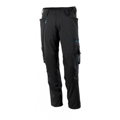 Broek met kniezakken, stretch, lichtgewi | 17179-311 | 09-zwart Broek met kniezakken, stretch, lichtgewi | 17179-311 | 09-zwart