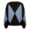 Afbeelding van &Co Women trui Berber - Dark chocolate multi