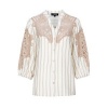 Afbeelding van G-Maxx blouse Hester-Offwhite kint camel