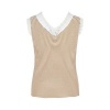 Afbeelding van G-Maxx top Talitha-Kint camel offwhite