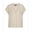 Afbeelding van Red Button vest SRB5116 Sleeveless Fuzzy - Cream