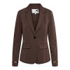 Afbeelding van &Co Women blazer Presley travel - Chocolate