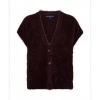 Afbeelding van Red Button vest SRB5116 Sleeveless Fuzzy - Burgundy