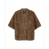 Afbeelding van Red Button vest SRB5065 Freddie fake fur - Cafe Noir