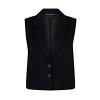 Afbeelding van Red Button gilet SRB4625 Waistcoat pinestripe - Black