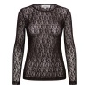 Afbeelding van &Co Women top Tris Lace - Dark chocolate