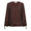 Afbeelding van &Co Women blouse Marbelle - Chocolate