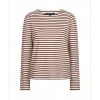 Afbeelding van Red Button sweater SRB5085 Terry stripe - Creme/Dark Berry