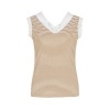 Afbeelding van G-Maxx top Talitha-Kint camel offwhite