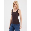 Afbeelding van COJ Denim top Olivia - Chocolate Plum