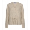 Afbeelding van Red Button vest SRB5039 Ajour sparkle - Light Sand