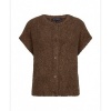 Afbeelding van Red Button vest SRB5074 Knit boucle - Mud