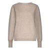 Afbeelding van Red Button top SRB4750 Sweet puff sleeve - Latte