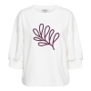 Afbeelding van &Co Women sweater Leaf - Offwhite