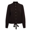 Afbeelding van &Co Women blouse Lotus - Dark chocolate