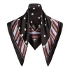 Afbeelding van &Co Women sjaaltje Silke dot - Dark Chocolate