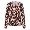 Afbeelding van &Co Women top Venna Faded Small - Wine Red multi