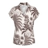 Afbeelding van &Co Women blouse Valetta Choco Duo - Chocolate