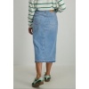 Afbeelding van COJ Denim rok Evelyn - Light Blue Fringe