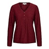 Afbeelding van &Co Women top Lonneke Jaquard - Wine Red