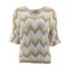 Afbeelding van Fos Amsterdam top Robin Zig Zag - Beige
