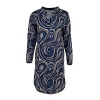 Afbeelding van Fos Amsterdam jurk Andrien Swirl - Navy