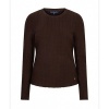 Afbeelding van Red Button top SRB5162 - Espresso