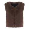 Afbeelding van G-Maxx gilet Lalita - Dark brown