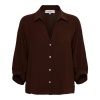 Afbeelding van &Co Women blouse Marijke - Chocolate