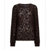 Afbeelding van Red Button top SRB5068 - Lace Espresso