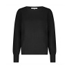 Afbeelding van Red Button top SRB4750 Sweet puff sleeve - Black