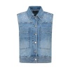 Afbeelding van G-Maxx gilet Ferelith - Denim Light Blue
