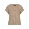 Afbeelding van Red Button vest SRB5074 Knit boucle - Latte