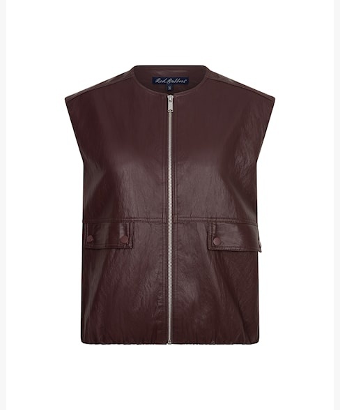 Red Button gilet SRB5040 - Ivy faux leather - Burgundy Red Button gilet SRB5040 - Ivy faux leather - Burgundy
