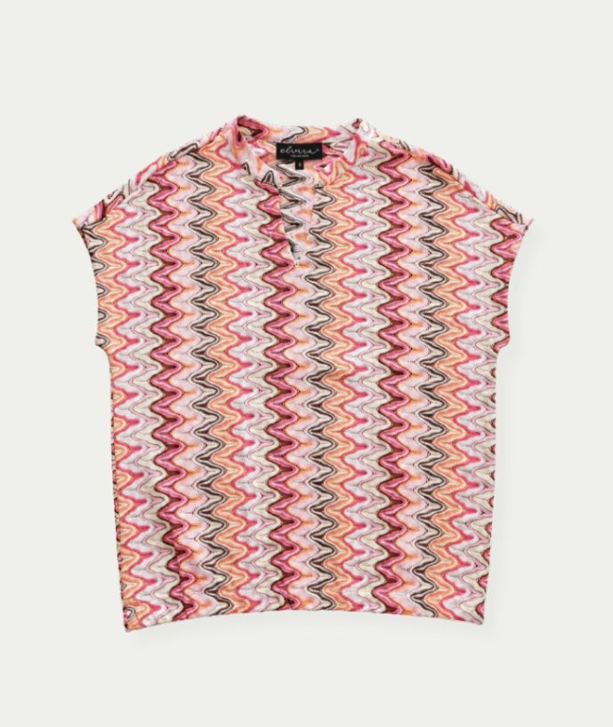 Elvira top Lize - Pink Wave