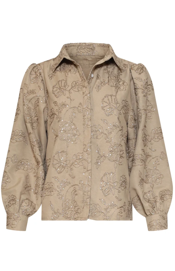 Smashed Lemon blouse 26588 - Taupe