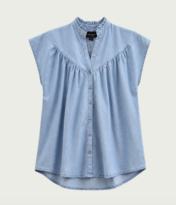 Elvira blouse Rosan - Ice Blue Elvira blouse Rosan - Ice Blue