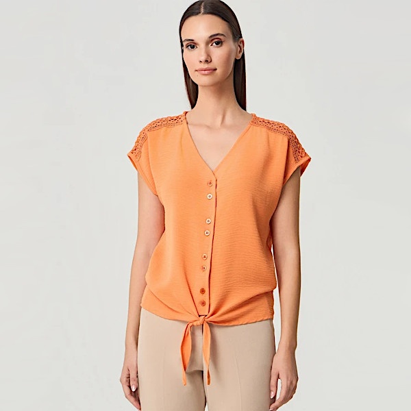 Batida blouse 2486 - Mandarin 
