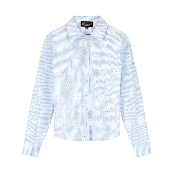 Elvira blouse Falon-Striped blue