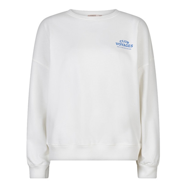 Esqualo sweater SP26-05019 - Offwhite/Blue Esqualo sweater SP26-05019 - Offwhite/Blue