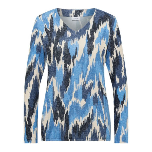 Cecil top 324651 - Blue Melange