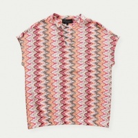 Elvira top Lize - Pink Wave