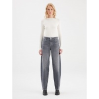 COJ Denim broek Beth - Dark Grey Vintage
