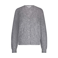 Red Button vest SRB4639 Ajour - Grey Melange