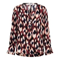 &Co Women blouse Melina Faded Small - Wine Red