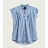 Elvira blouse Rosan - Ice Blue