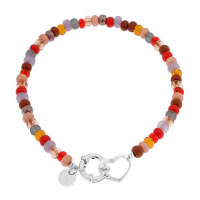 Label Kiki armband Heartbeat - silver