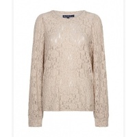Red Button top SRB5068 - Lace Stone