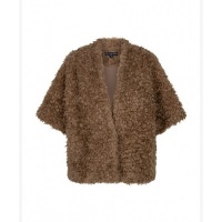 Red Button vest SRB5065 Freddie fake fur - Cafe Noir